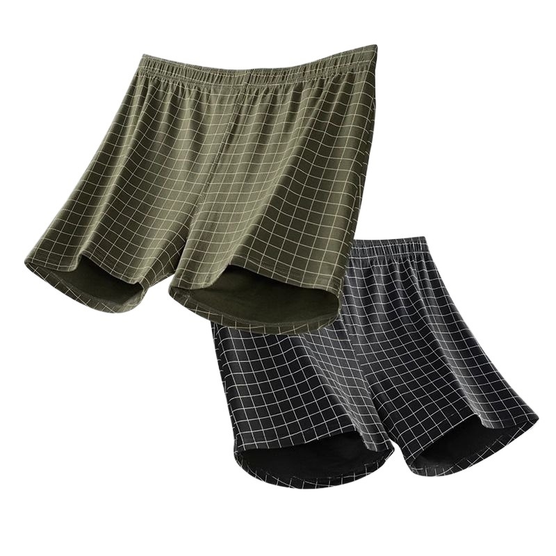 Vīriešu kokvilnas bokseršorti, elpojoši, bez šuvēm, vidēji augsta josta, brīvā piegriezuma