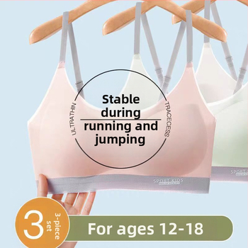 Vest-stílusú sport melltartó 15 évesnél idősebb lányoknak; Ice Silk anyag; fő anyag: nylon, bélés: nylon; teljes kosár vékony formázott kosár (pamut); rögzített kettős vállpántok