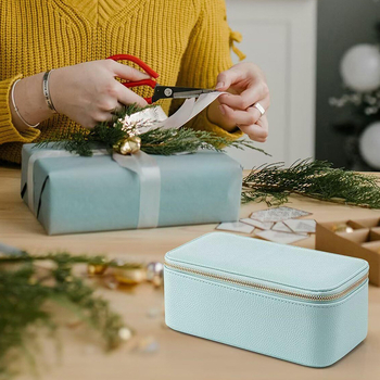 Papuošalų dėžutė SMZ-078, Cortex medžiaga, kasdienio stiliaus, 12 dalių rinkinys