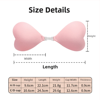 Καρδιάς σχήματος επίθεμα στήθους για μπικίνι – Νάιλον, Συλλογή, Αόρατο, Παχύτερο, Σεξι (Σχήμα θηλής: καρδιά)