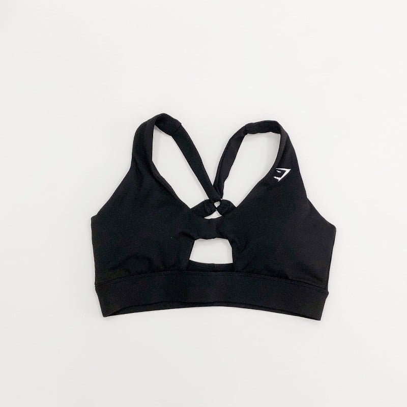 Išpjautas formos, greitai džiūstantis fitneso viršus bėgimui ir jogai, su krūtinės pagalvėle, Ammonia Blended audinys, 75% nailonas + 25% spandeksas, siauras kirpimas, vasaros sezonas 2024