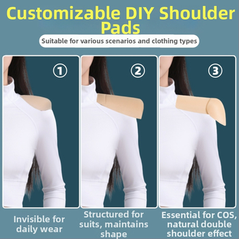 Αντιολισθητικές επενδύσεις ώμου με περίβλημα, συνδυασμός μακρύς/βραχύς, 3D DIY Inserts (Μάρκα: Seven Miles in the Sun; Υλικό: μη υφαντό; Πάχος: κανονικό; Κυκλοφόρησε: Άνοιξη 2025)