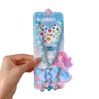 Kaelakee, käsitöö, segatud materjalid, geomeetriline ripats, Printsesside sari, komplekt 8 tk