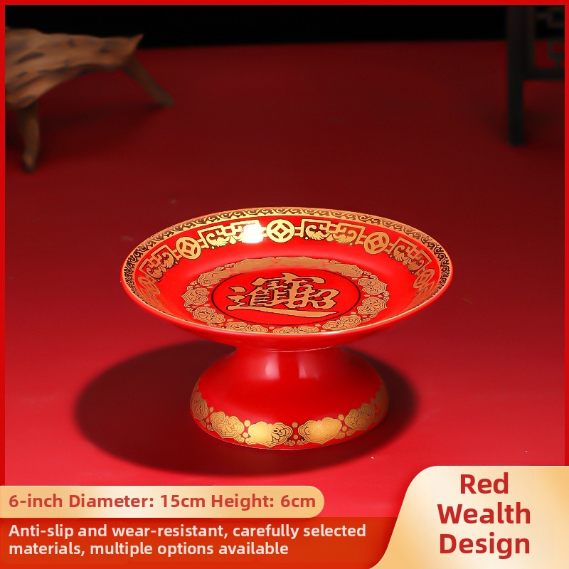 Keraminė vaisių aukojimo plokštelė Purple Lotus – plokštelė aukai Dievui Turtams ir Budai