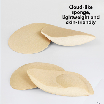 Τρίγωνα διπλής όψης αόρατα μαξιλαράκια στήθους για σουτιέν χωρίς κόλλα, νάιλον, παχύτερα, αυξάνουν το στήθος, μάρκα Foreign stars, κυκλοφόρηση καλοκαίρι του 2025