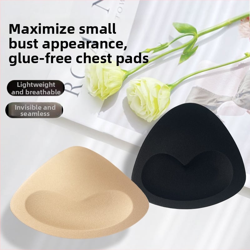 Τρίγωνα διπλής όψης αόρατα μαξιλαράκια στήθους για σουτιέν χωρίς κόλλα, νάιλον, παχύτερα, αυξάνουν το στήθος, μάρκα Foreign stars, κυκλοφόρηση καλοκαίρι του 2025