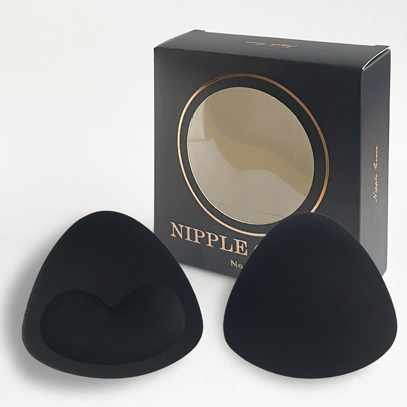 Τρίγωνα διπλής όψης αόρατα μαξιλαράκια στήθους για σουτιέν χωρίς κόλλα, νάιλον, παχύτερα, αυξάνουν το στήθος, μάρκα Foreign stars, κυκλοφόρηση καλοκαίρι του 2025