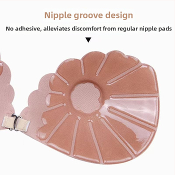 Επίθεμα στήθους από νάιλον για μαγιό, γυαλιστερή επιφάνεια, στρογγυλό σχήμα θηλής, συγκράτηση και πρόληψη εξωτερικής διαστολής