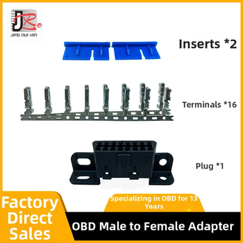 OBD-II θηλυκός προσαρμογέας αυτοκινήτου – Refined Obd-ii, 5V/2A, 16 επαφές, IP6X, άμεση σύνδεση