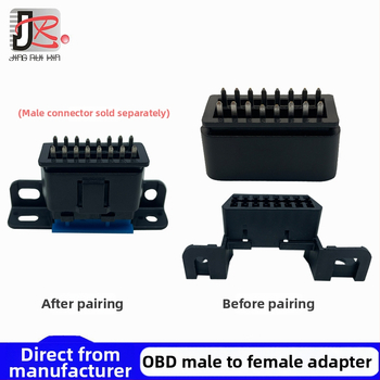 OBD-II θηλυκός προσαρμογέας αυτοκινήτου – Refined Obd-ii, 5V/2A, 16 επαφές, IP6X, άμεση σύνδεση