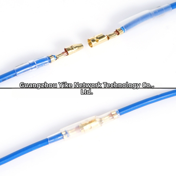 Τερματικός σύνδεσμος τύπου bullet, αρσενικός και θηλυκός για αυτοκινητο-ηλεκτρονικά - AC/DC plug-in, στρογγυλός, επαφή από ορείχαλκο, μόνωση σιλικόνης, ψυχρή πρέσα