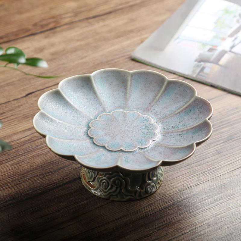 Mood Ceramics gyümölcstál magas lábbal – kerámia, retro lux stílus, bevezetés 2022 tavasz