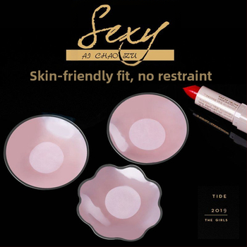 Σιλικονούχα καλύμματα θηλών, υπερλεπτές, δαντελωτές λεπτομέρειες, στρογγυλό σχήμα, αόρατα