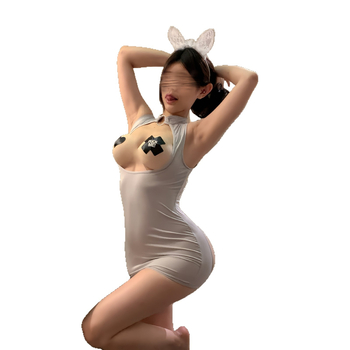 Női fehérnemű szett – dekoltázs kiemelő stílus, uniformára emlékeztető dizájn, érzéki szerepjáték, Chan Peach márka, kód T823