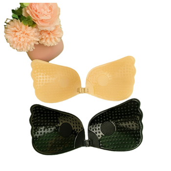 Patch στήθους χωρίς τιράντες με φτερά αγγέλου, ultra-thin σιλικόνη, διαπνέει και αόρατο, συσπειρώνει το στήθος, patch θηλής σε σχήμα λουλουδιού