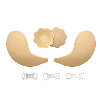 Επίθεμα στήθους με ανύψωση, λεπτό, αόρατο και διαπνέον, σχήμα πεντάφυλλο, κατάλληλο για νυφικό και τιράντες, ερωτικό στυλ