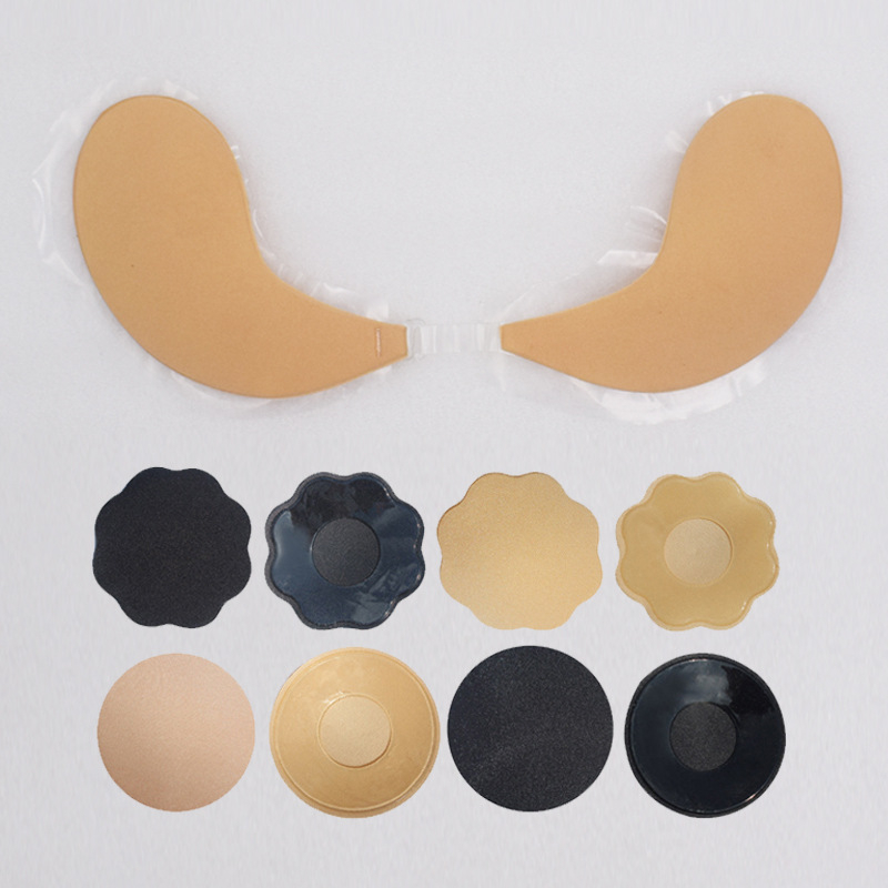 Επίθεμα στήθους με ανύψωση, λεπτό, αόρατο και διαπνέον, σχήμα πεντάφυλλο, κατάλληλο για νυφικό και τιράντες, ερωτικό στυλ