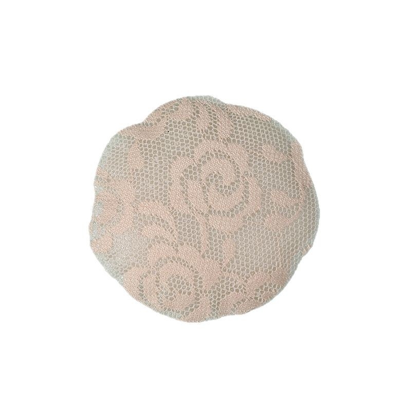 Csipkés szilikon mellbimbó tapasz - nyom nélküli, lélegző, láthatatlan; vékony; kör alakú; szexi