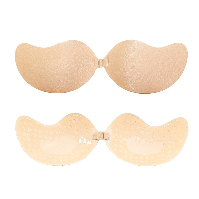 Mangó alakú láthatatlan mellragasztó, pánt nélküli viselethez, pamut, vékony, sima, szexi