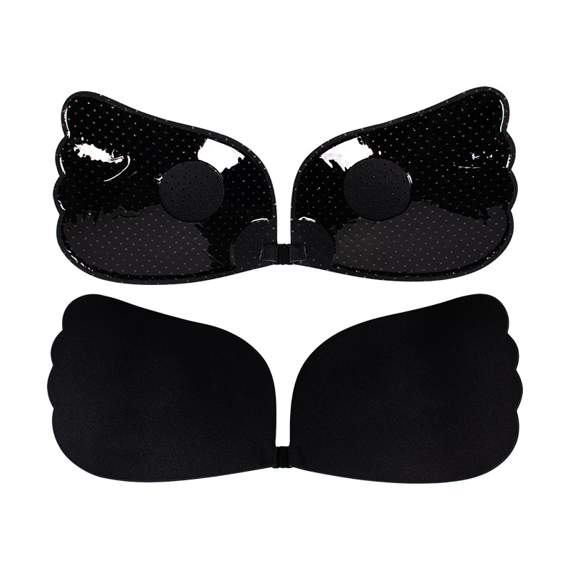 Bez plecu siksnām, pašlīmējošs push-up krūšturis ar 3/4 kausu, bezšuvju viengabala dizains