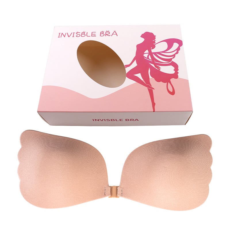 Bez plecu siksnām, pašlīmējošs push-up krūšturis ar 3/4 kausu, bezšuvju viengabala dizains