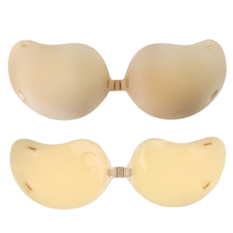 Mangó szilikon emlőpatch nőknek — összegyűjtés, láthatatlan, lélegző; vastagodott patch csipékkel, mangó formájú mellbimbó; Anyag: szivacs + szilikon
