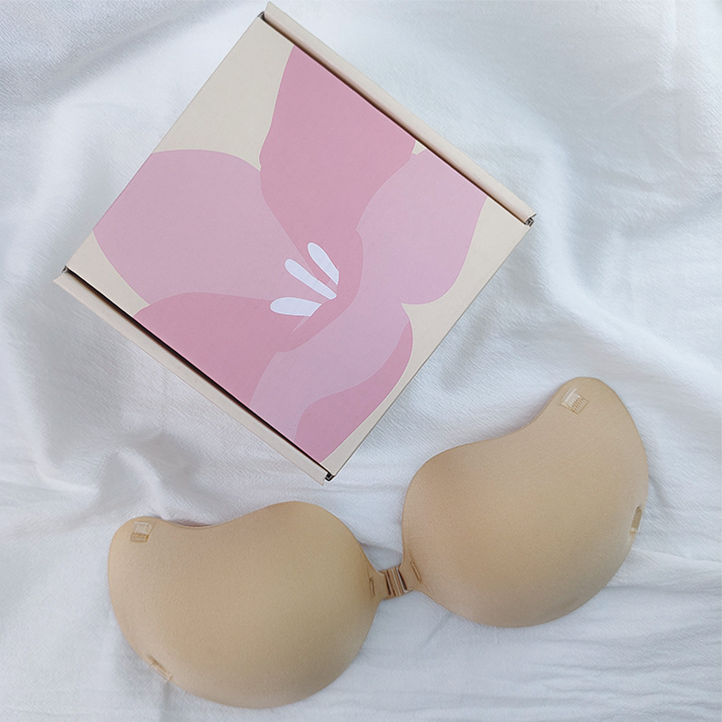 Mangó szilikon emlőpatch nőknek — összegyűjtés, láthatatlan, lélegző; vastagodott patch csipékkel, mangó formájú mellbimbó; Anyag: szivacs + szilikon