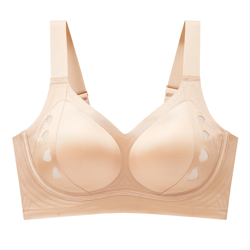 Бюстгальтер за повдигане с фиксирани чашки, анти-увисване, за малък бюст (Чашки: пълни; Тип чаши: тънко формовани; Презрамки: фиксирани; Закопчаване: задно четири реда закопчалки)
