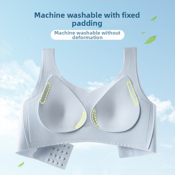 Terhességi melltartó teljes kosárral, nylon-spandex anyag, vékony formázott kosár, hátul négy sor kapocs, állítható pántok