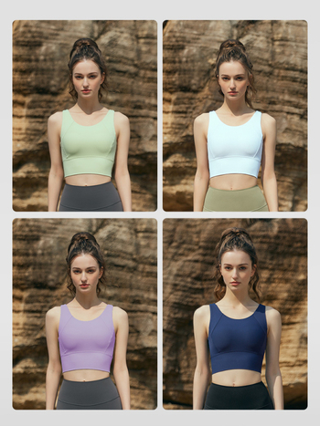 Sportmelltartó belső párnázattal, varrás nélküli, 3/4-es kosár, rögzített vállpántok, anyag: Nylon 75% / Spandex 25%