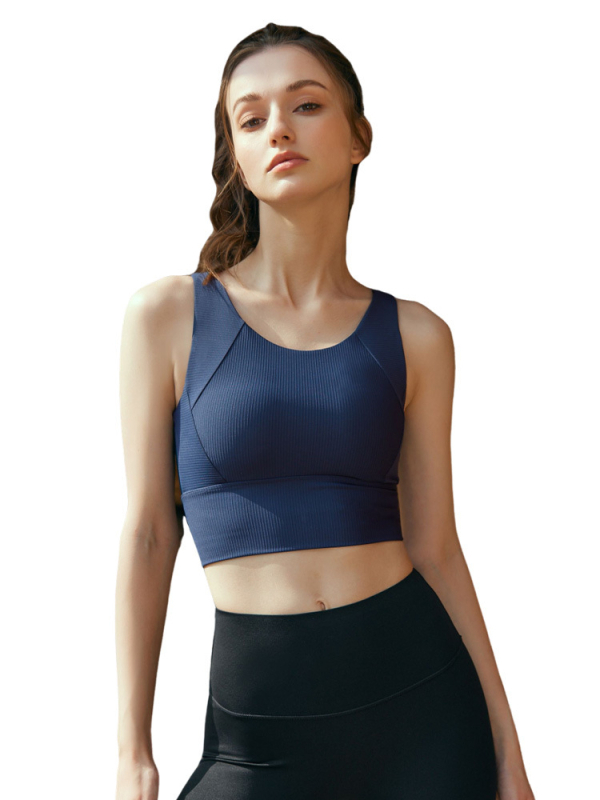 Sportmelltartó belső párnázattal, varrás nélküli, 3/4-es kosár, rögzített vállpántok, anyag: Nylon 75% / Spandex 25%