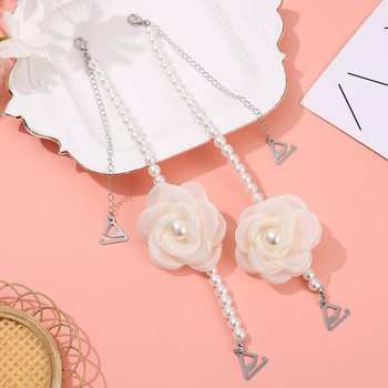 Shaohui caurspīdīga plecu siksniņa apģērba īstai apakšveļai ar mākslīgām pērlītēm – kāzu un ikdienas valkāšanai, vasara 2024, stils 4768966