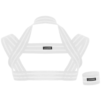 Vīriešu caurspīdīgs pleca un krūšu siksnas komplekts ar 1 rokassprādzi, poliesteris, stils: caurspīdīgs, dobīgs, rudens 2025, izcelsme: Guangzhou, zīmols: Clever-menmode