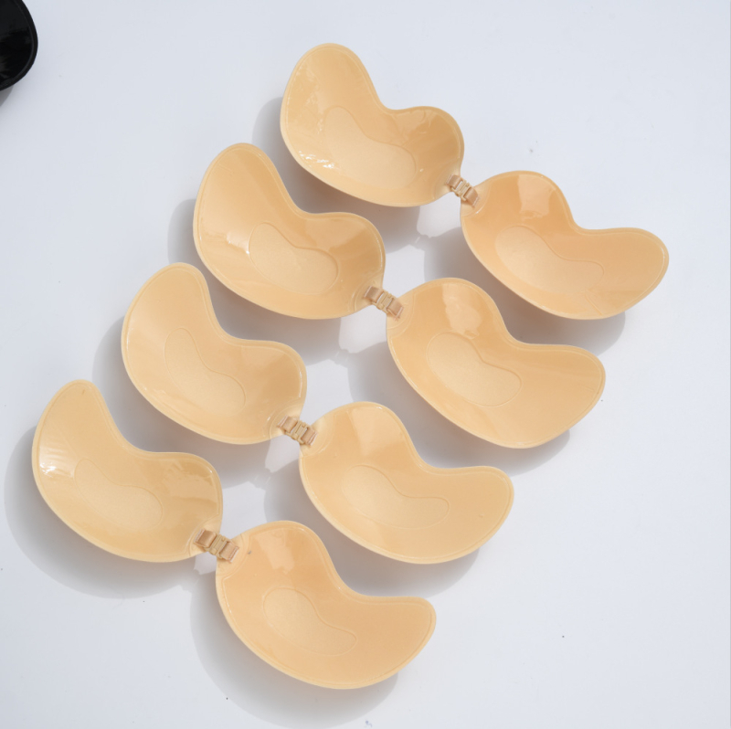 Mango oblik silikonske pločice za grudi, prozračna, nevidljiva, samoljepljiva, višekratna upotreba, uobičajena debljina