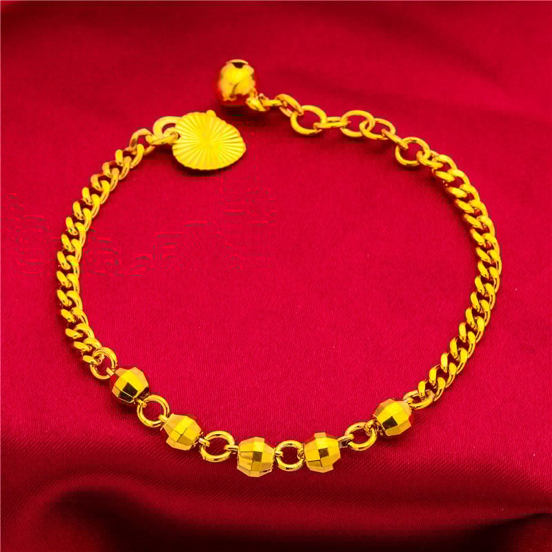 Детска гривна със сърцевидна форма, латунна, електроплатирана, с S-образна закопчалка, оригинален дизайн