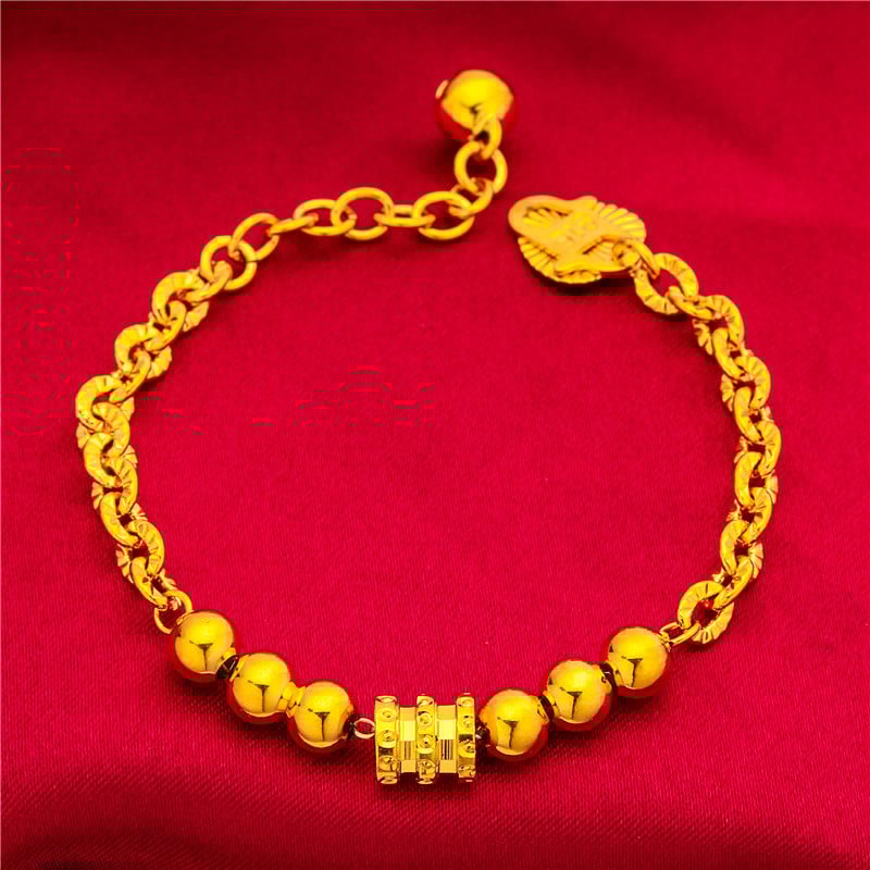 Детска гривна със сърцевидна форма, латунна, електроплатирана, с S-образна закопчалка, оригинален дизайн