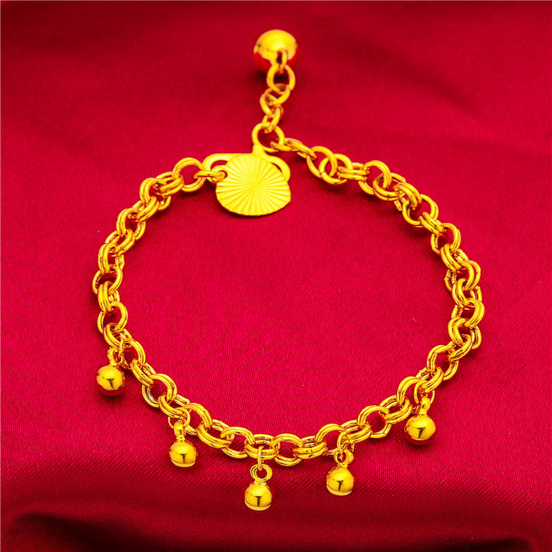 Детска гривна със сърцевидна форма, латунна, електроплатирана, с S-образна закопчалка, оригинален дизайн