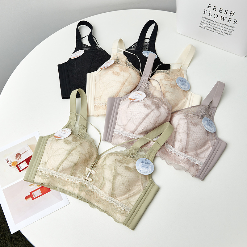 Bežični grudnjak s ultra-tankim oblikovanim košaricama, Push-Up, 3/4 košarica, Nylon