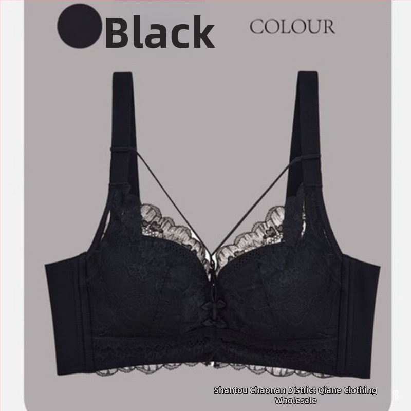 Qianyi Lingerie 9962 B puodeliai, pilnas kupolo formos puodeliai, Push-Up, ploni formuoti puodeliai, užpakalinė uždarymo su keturiais eilių sagos
