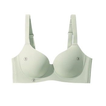 Liemenėlė su viela, nailoninis audinys, pilnas kupolas, ploni formuoti puodeliai, užpakalinė keturių eilių kabliukų uždarymas