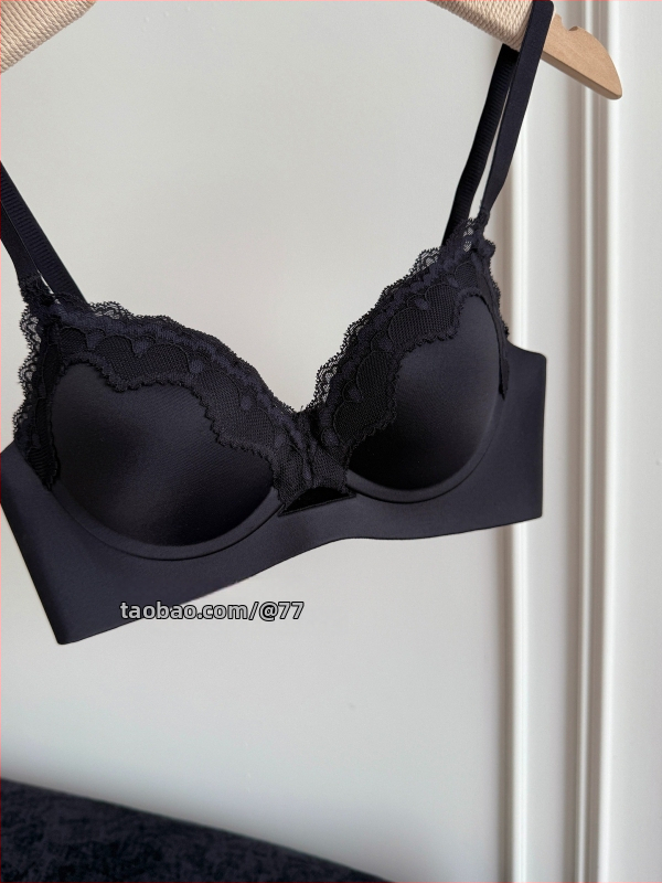 Aishiqi nailoninė nėrininė liemenėlė su 3/4 taurės, push-up, kryžminiai petnešėlės ir viršutine parama