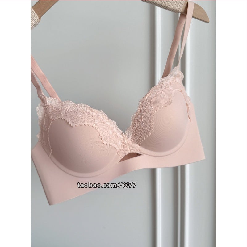 Aishiqi nailoninė nėrininė liemenėlė su 3/4 taurės, push-up, kryžminiai petnešėlės ir viršutine parama