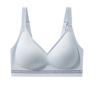 Brushed najlon grudnjak bez žice, 3/4 košarica, tanak oblik košarice, čvrste naramenice, stražnji kopčanje s tri reda, skupljanje, gornja i bočna podrška, besprijekorno podizanje, udobna mekana podrška