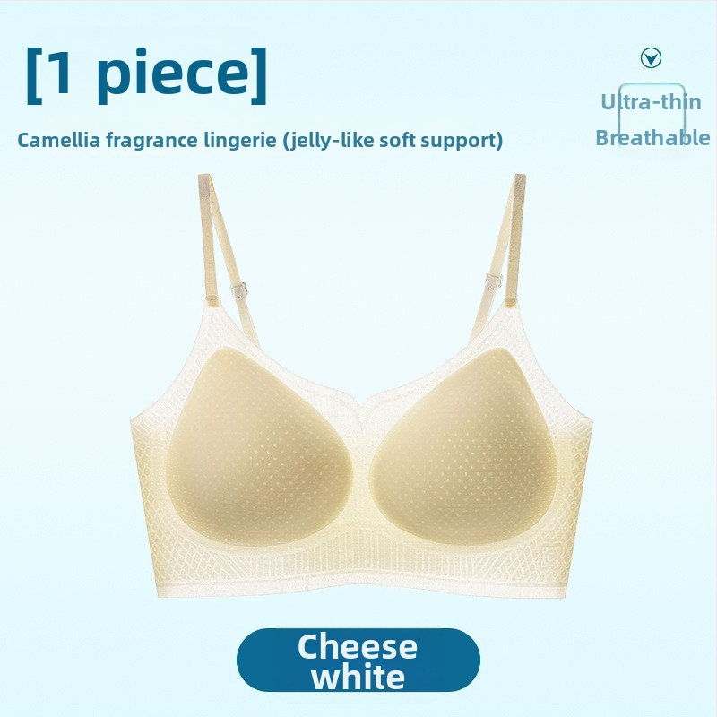 Bezdrôtová podprsenka v štýle vesty, Ice Silk/Nylon, 3/4 košíček, ultratenké tvarované košíky, pevné ramienka, priedušná