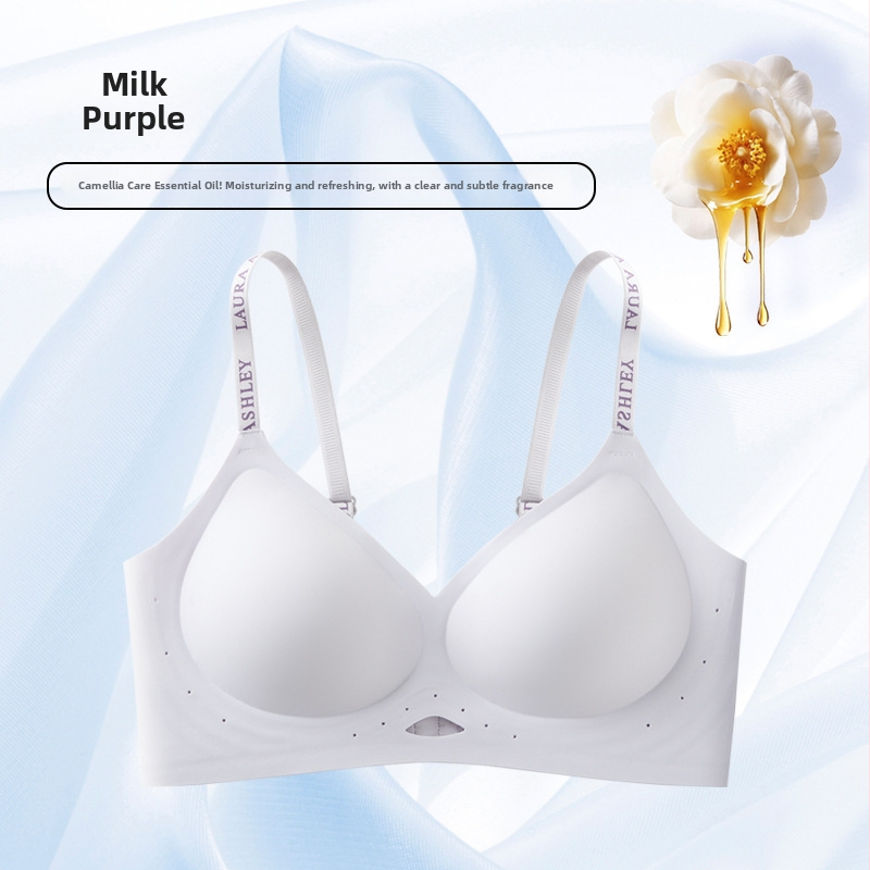 Σουτιέν χωρίς ραφές, ασύρματο με ζελέ λωρίδες για γυναίκες, ανύψωση και σύσφιξη στήθους, 3/4 κύπελλα, λεπτές διαμορφωμένες cups, σταθεροί διπλοί ιμάντες, πίσω κούμπωμα τεσσάρων σειρών
