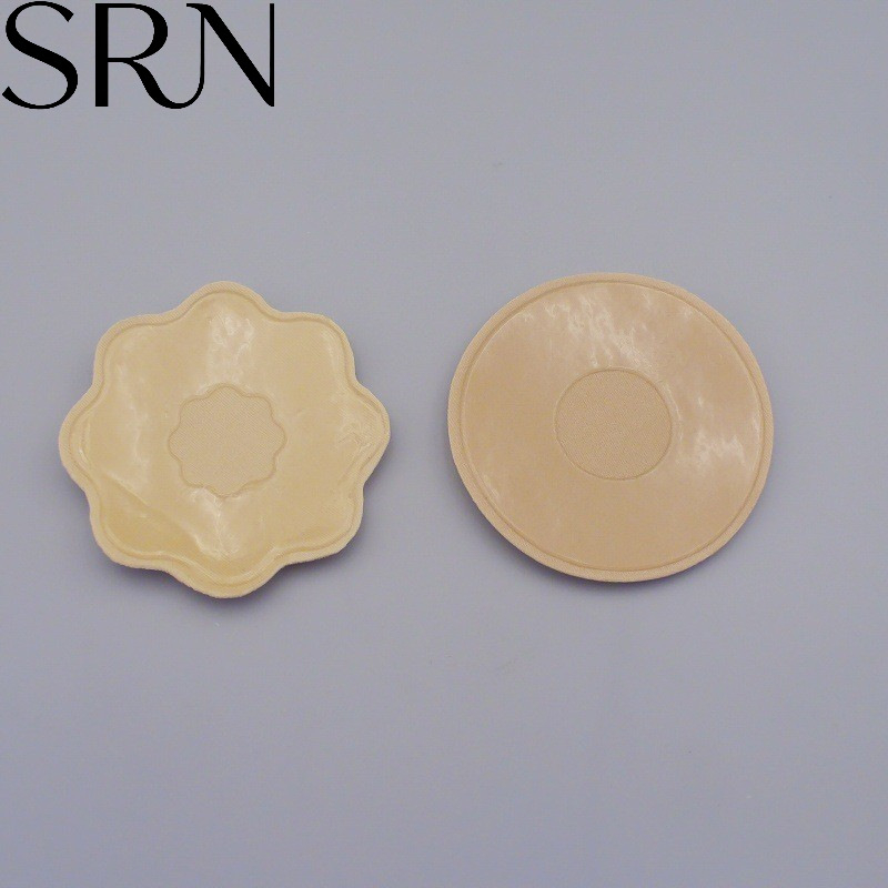 Silikonske bezšivne pločice za dojke za nuptijalnu haljinu, tanke, prozračne, nevidljive, oblik bradavice: šljiva cvijet, erotski stil