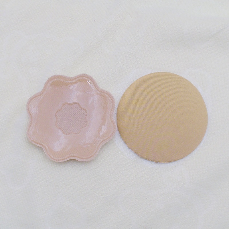 Silikonske bezšivne pločice za dojke za nuptijalnu haljinu, tanke, prozračne, nevidljive, oblik bradavice: šljiva cvijet, erotski stil