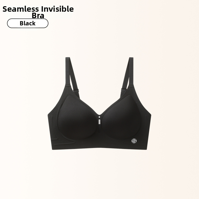 Sutien push-up cu cupă fixă, anti-sagging, fără cusături, respirabil, 3/4 cupă