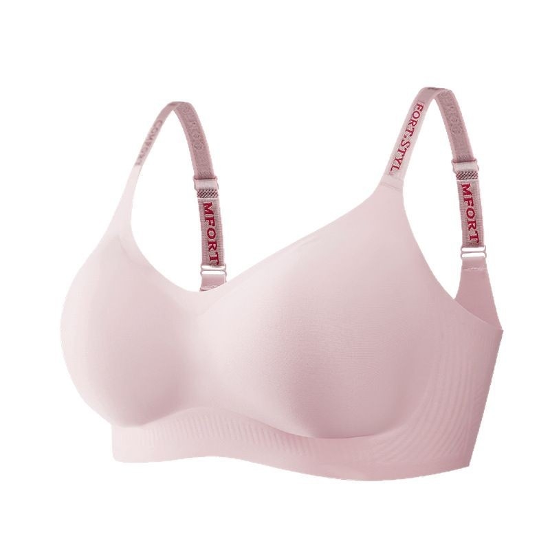 Push-up grudnjak za žene, bešivni, najlon tkanina, pune košarice, fiksirani remeni