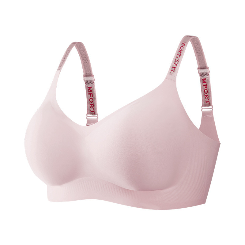 Push-up grudnjak za žene, bešivni, najlon tkanina, pune košarice, fiksirani remeni